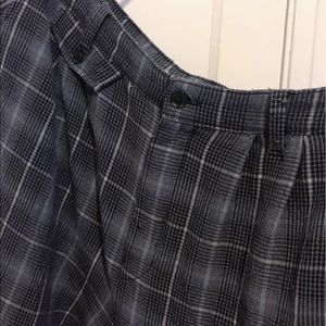 American Eagle Grey Plaid Ankle Pant